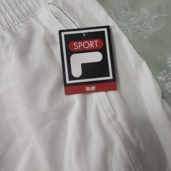 Fila White Athletic Shorts Plus Size Xxl - Picture 3 of 10